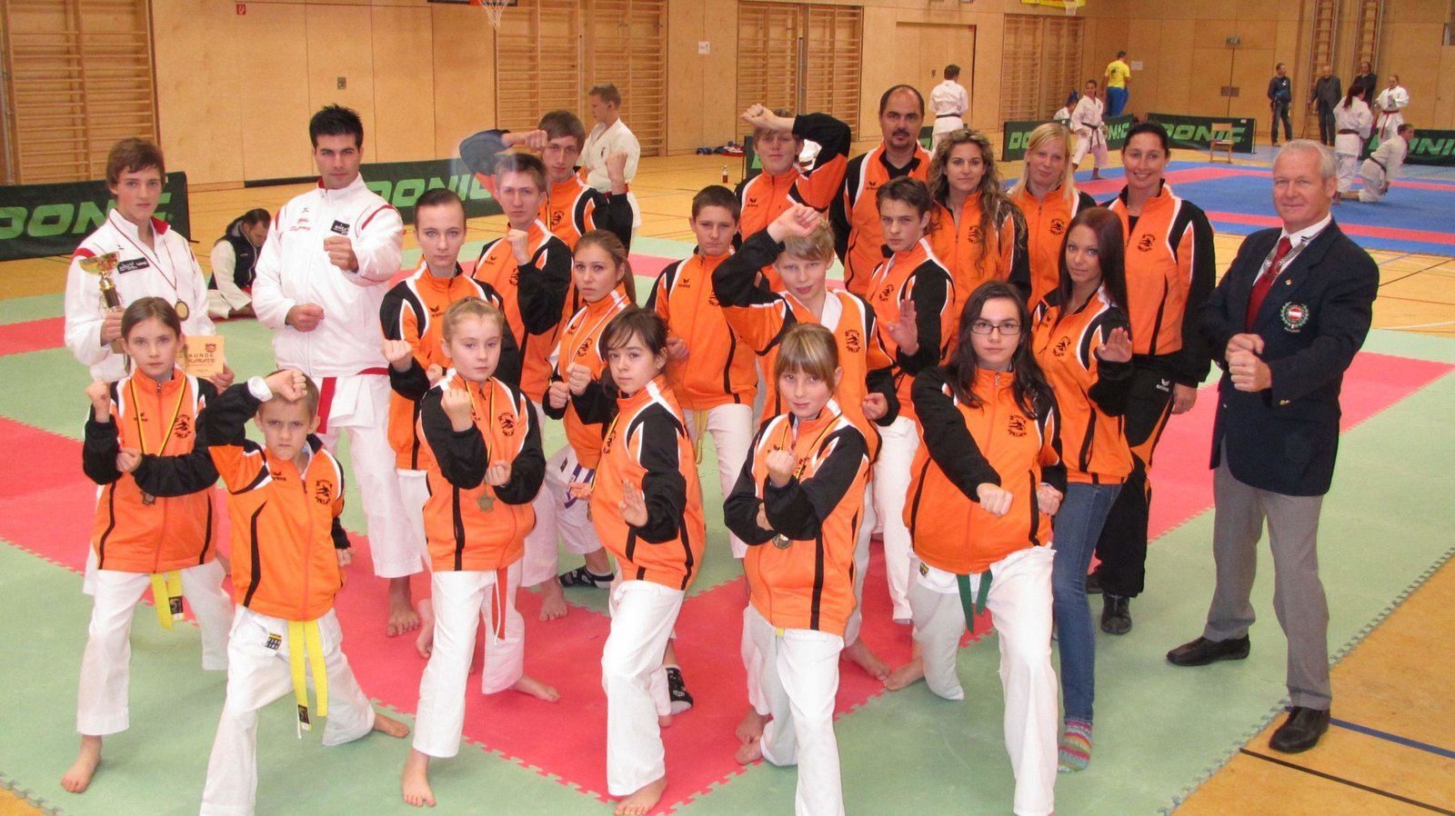 Karate-Team des SC Ferlach bei der Landesmeisterschaft